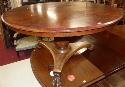 Lot 1411 - An early Victorian walnut radial veneered...