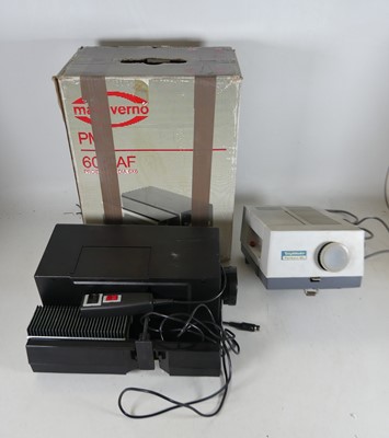 Lot 695 - A Malim Verno PM606 projector; together with...