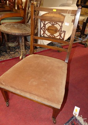 Lot 1433 - An Edwardian mahogany  and satinwood inlaid...