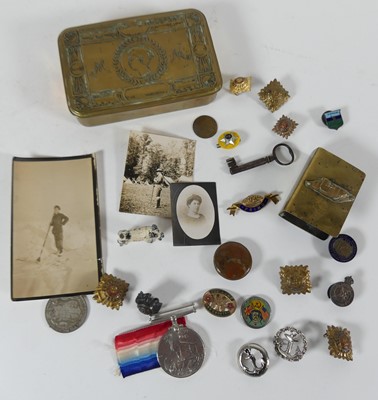 Lot 472 - A WWI Princess Mary Christmas tin, contents to...