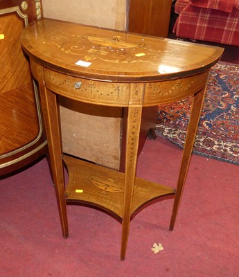 Lot 1473 - A circa 1900 Sheraton Revival mahogany,...