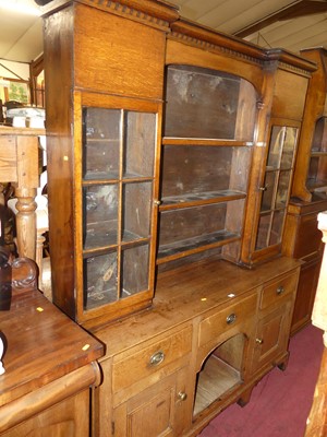 Lot 1477 - A 19th century provincial oak dresser, the...
