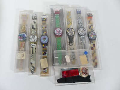 Lot 487 - A collection of Swatch wristwatches, to...
