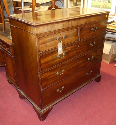 Lot 1482 - A circa 1830s mahogany square front chest of...