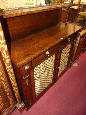 Lot 1485 - A Regency rosewood and gilt metal mounted...