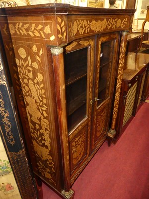 Lot 1486 - A 19th century Dutch walnut and floral...