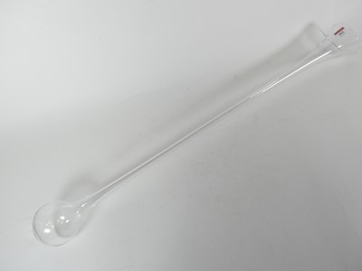 Lot 462 - A glass yard-of-ale, possibly Whitefriars,...