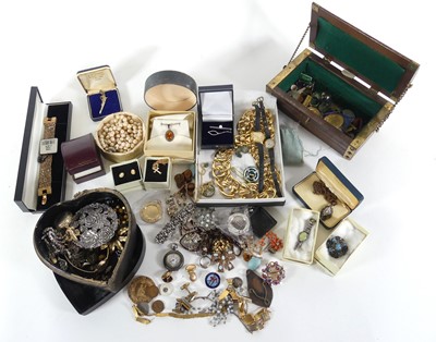 Lot 438 - A collection of costume jewellery, to include...