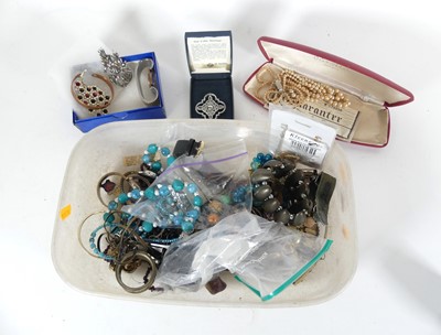Lot 442 - A collection of costume jewellery, to include...