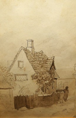 Lot 1120 - Thomas Churchyard (1798-1865) - figure before...