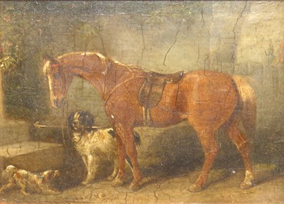 Lot 1125 - Attributed to Henry Cottrell - Stable interior...