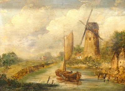 Lot 1129 - Early 19th century East Anglian school, barges...