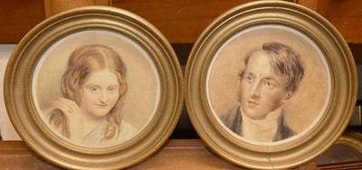Lot 1138 - Ada Dennis - pair portraits of The Hon. Arthur...