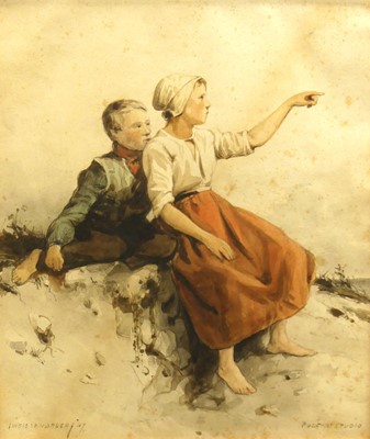 Lot 1144 - Isaac Weissenbruch - study of a young boy and...