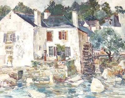 Lot 1164 - Jeremy King - The Watermill, oil on canvas,...