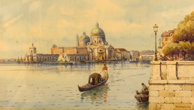 Lot 1172 - M Martino - matched pair, Venetian scenes,...