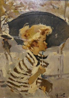 Lot 1182 - Grisot - Veste Rouge, Parisienne, No. 23, oil...