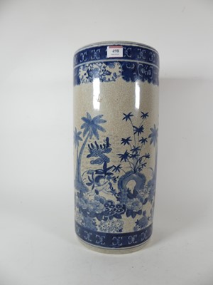 Lot 498 - A reproduction Chinese blue and white...