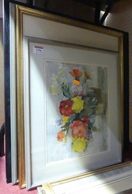 Lot 1196 - Doris Manning - Roses, watercolour, signed...