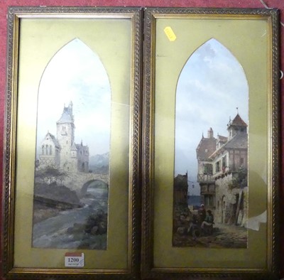 Lot 1200 - Early 20th century continental school - pair...