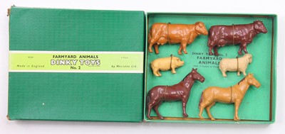 Lot 1160 - Dinky Toys No. 2 Farmyard Animals figure set...