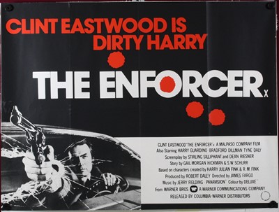 Lot The Enforcer, 1976 UK quad film poster,...