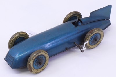 Lot 1737 - Burnett tinplate and clockwork land speed...