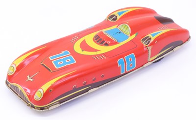 Lot 1717 - Wells Brimtoy Racing Car, comprising red, blue...