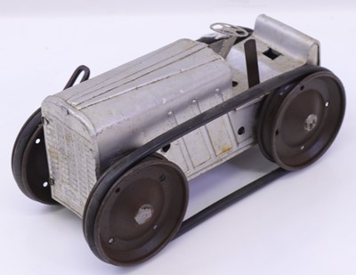 Lot 1719 - Louis Marx tinplate model of a crawler tractor,...