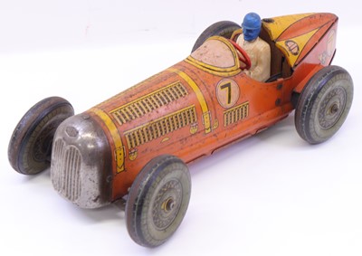 Lot 1744 - Mettoy clockwork large open wheel Racing Car,...
