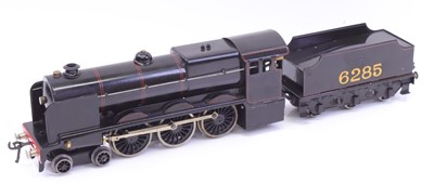 Lot 298A - Repainted black Bassett & Lowke live steam 4-6-...