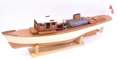 Lot 57A - A very well-made gas-fired launch, comprising...