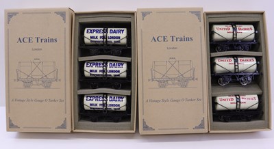 Lot 325 - Two sets of three ACE Trains 0-gauge 4-wheeled...