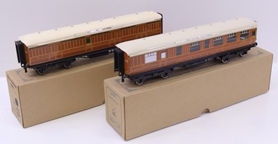 Lot 356 - Two ACE Train 0-gauge LNER teak bow-ended...