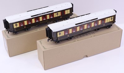 Lot 360 - Two 0-gauge Darstaed Pullman bogie coaches,...