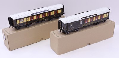 Lot 359 - Two 0-gauge Darstaed Pullman bogie coaches,...