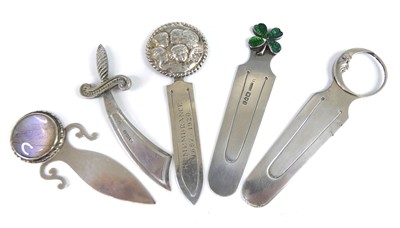 Lot Five Victorian and later silver novelty...