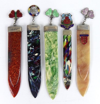 Lot A collection of five early 20th century silver...