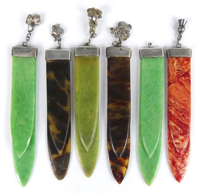 Lot A collection of six early 20th century silver...