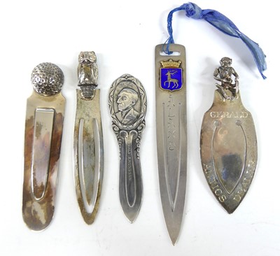 Lot Five 20th century novelty silver and white...