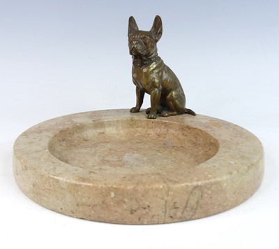 Lot 80 - An Art Deco mottled and variagated marble and...