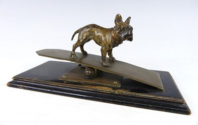 Lot 79 - A circa 1900 letter-clip, mounted with a...