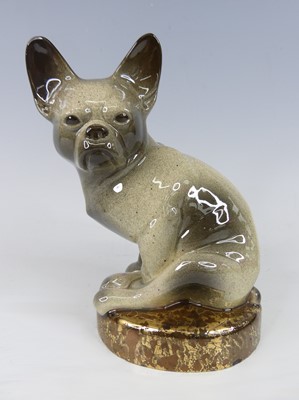 Lot 10 - A French Art Deco glazed ceramic model of a...