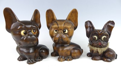 Lot 103 - Three various German circa 1930s carved wood...