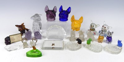 Lot 97 - A collection of various moulded glass French...