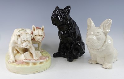 Lot 42 - An Austrian ceramic figure group modelled as...