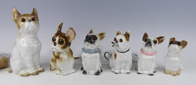 Lot 31 - A collection of six various glazed porcelain...