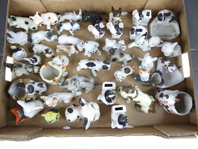 Lot 39 - A box of various miniature sized porcelain...