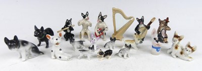 Lot 38 - A collection of miniature porcelain French...