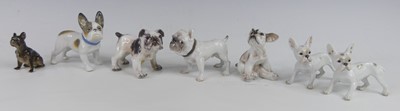 Lot 34 - A collection of seven various small porcelain...